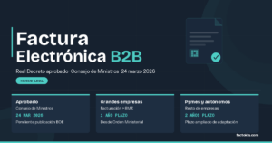 Lee más sobre el artículo El Gobierno aprueba el Real Decreto de la Factura Electrónica B2B: todo lo que necesitas saber